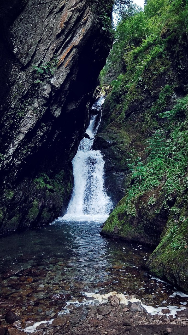 Waterfall in Altai