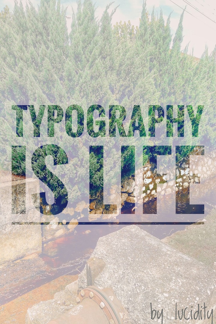 my first typography