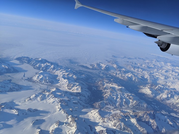 Greenland from the flight