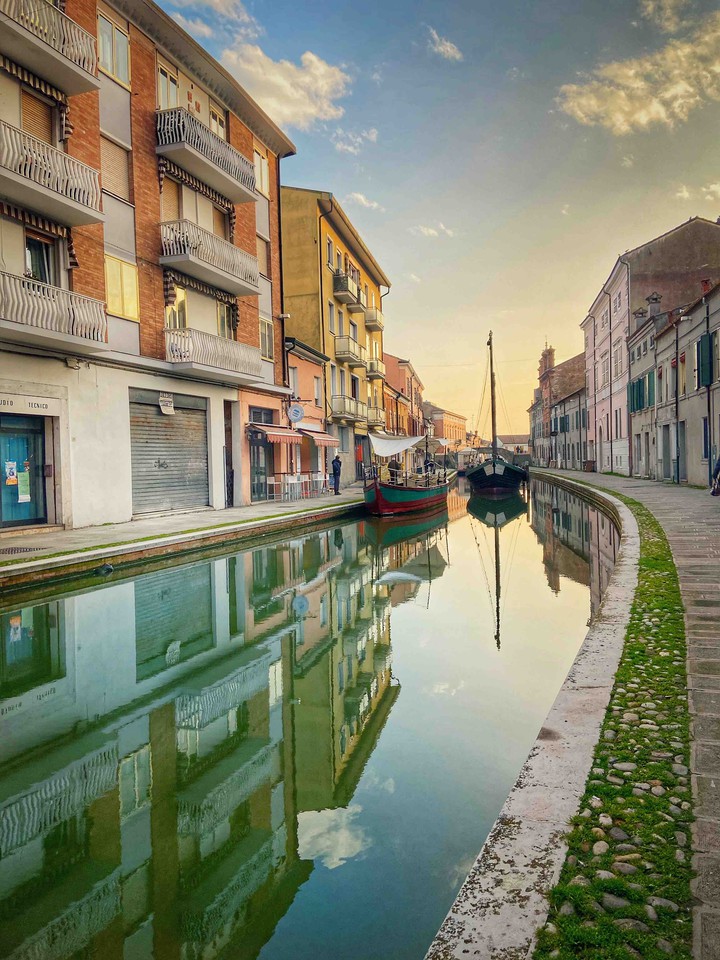 City in water