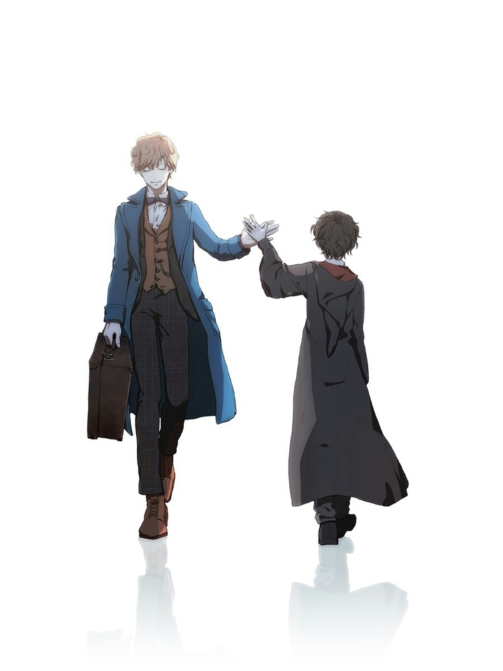 Newt Scamander and Harry Potter