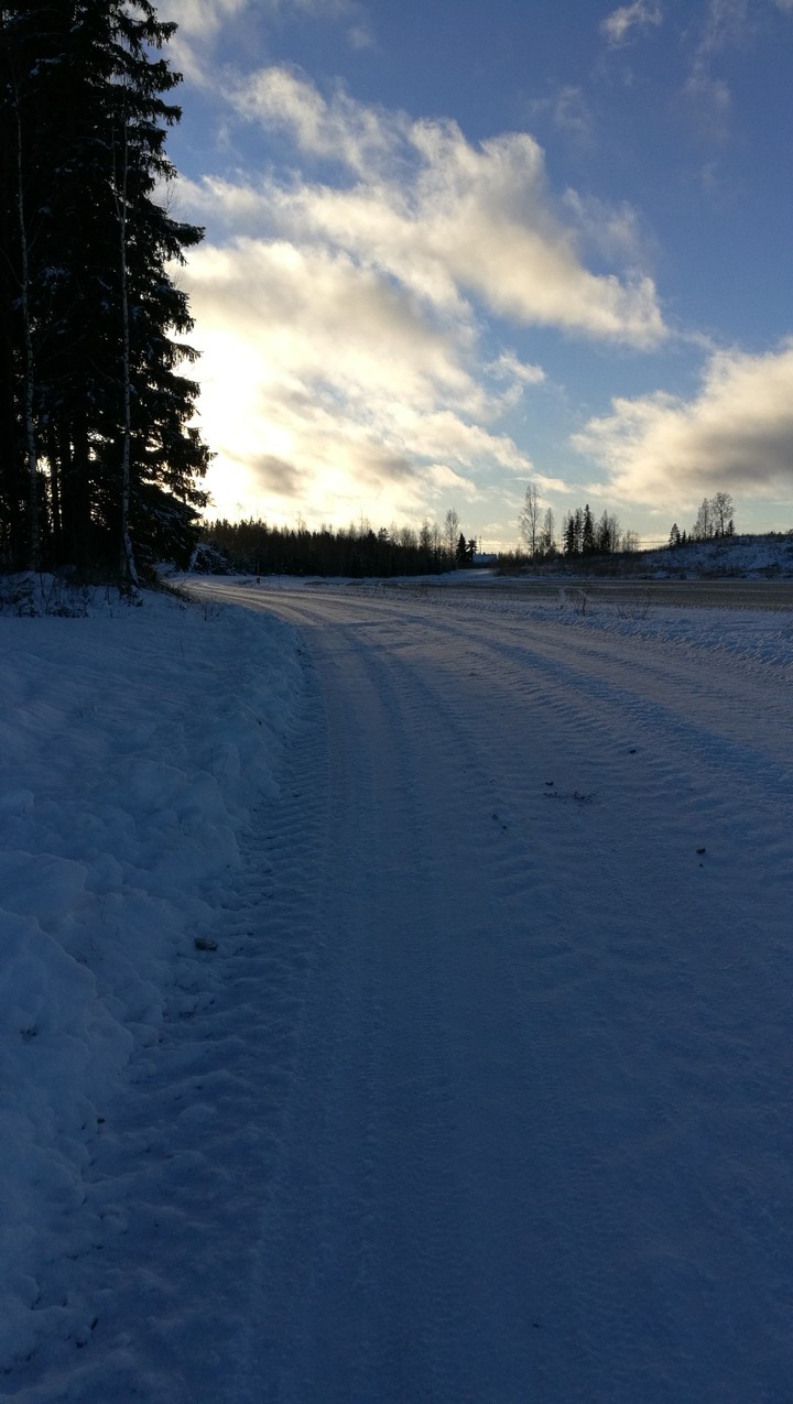 Snowy road