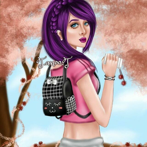 רקעים illustration, girl