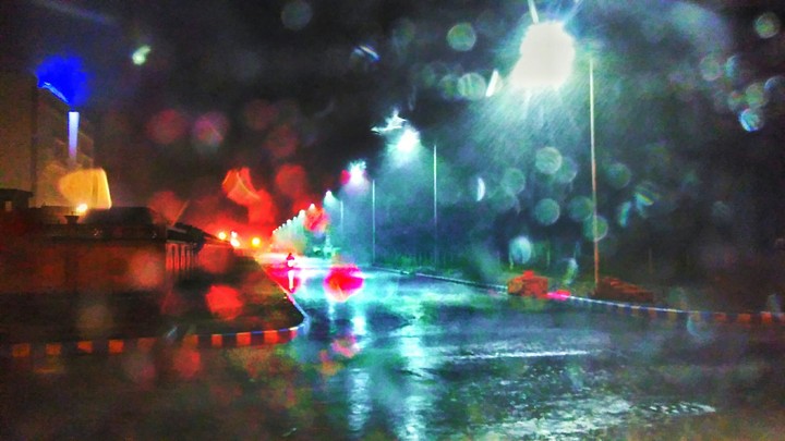 bypass rainy night