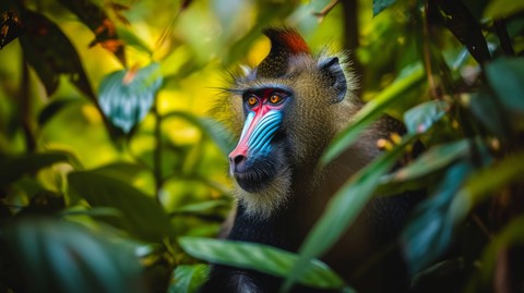 mandrill, organism वॉलपेपर