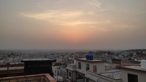Sun ? sets Peaceful Evening