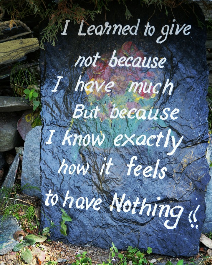 Feel to have nothing