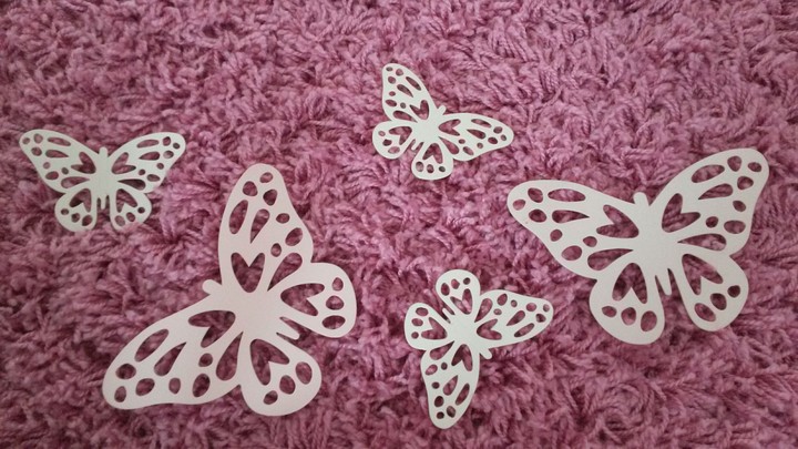 Schmetterling rosa
