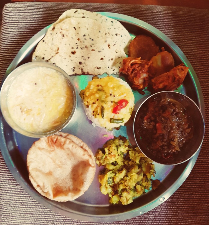vegetarian maharashtrian thali