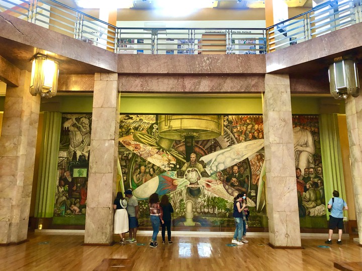 Mural Diego Rivera en Palacio de Bellas Artes