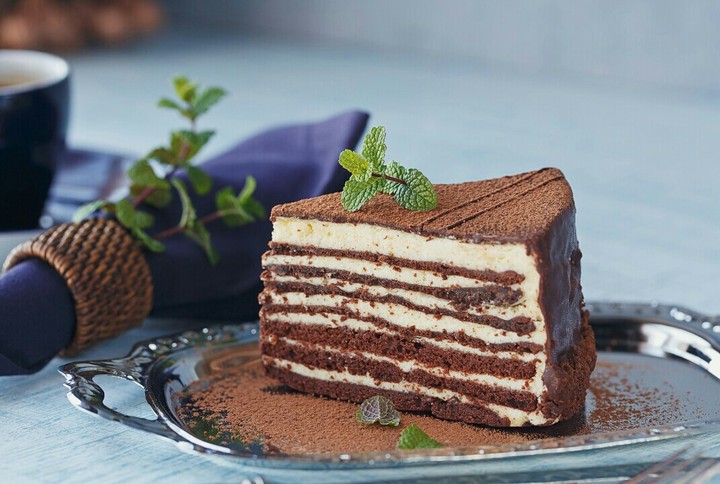 Chocolate - cream cake.
