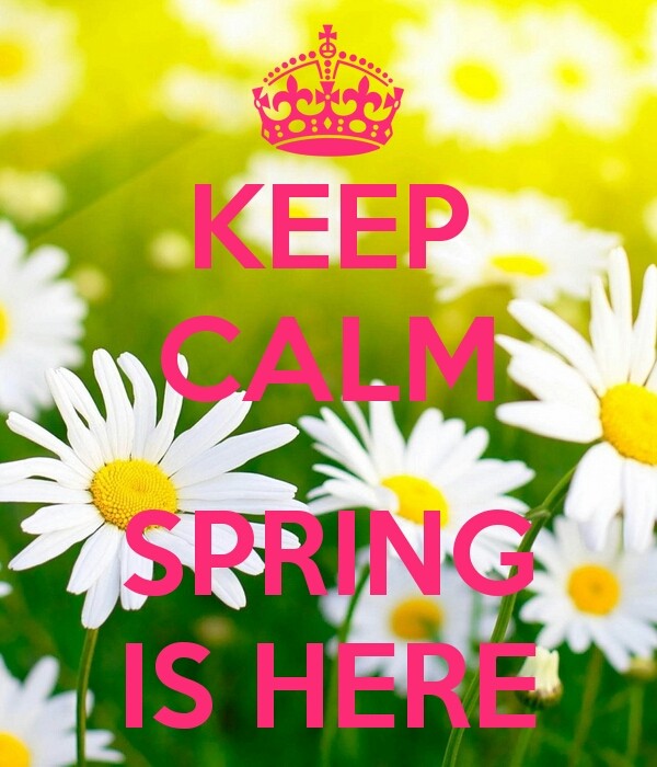 Keep calm...spring is here!!