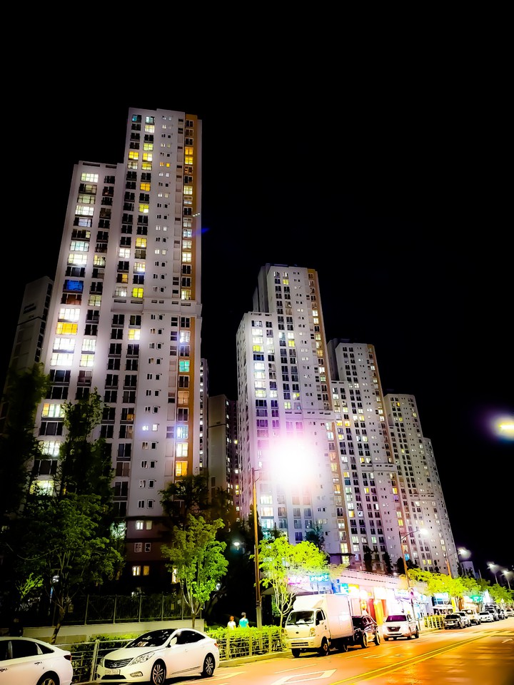 아파트 야경