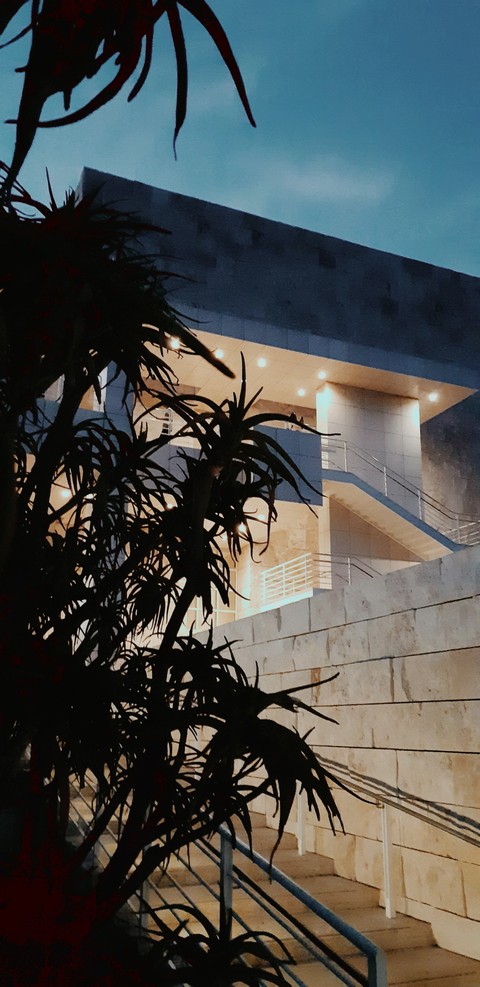 The Getty at dawn
