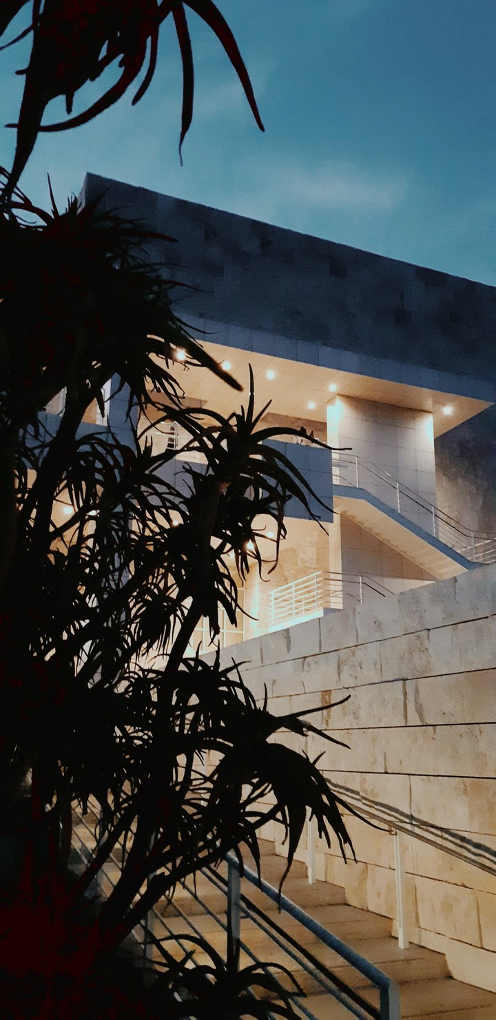 The Getty at dawn