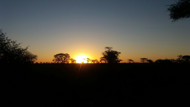 The sun has set
