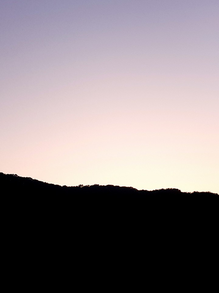 sunset and mountain