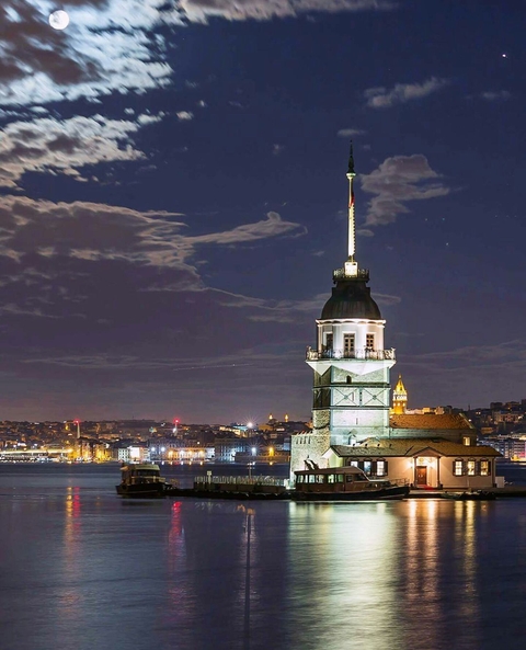 Maiden's Tower / Kız Kulesi / Moon and Night Light
