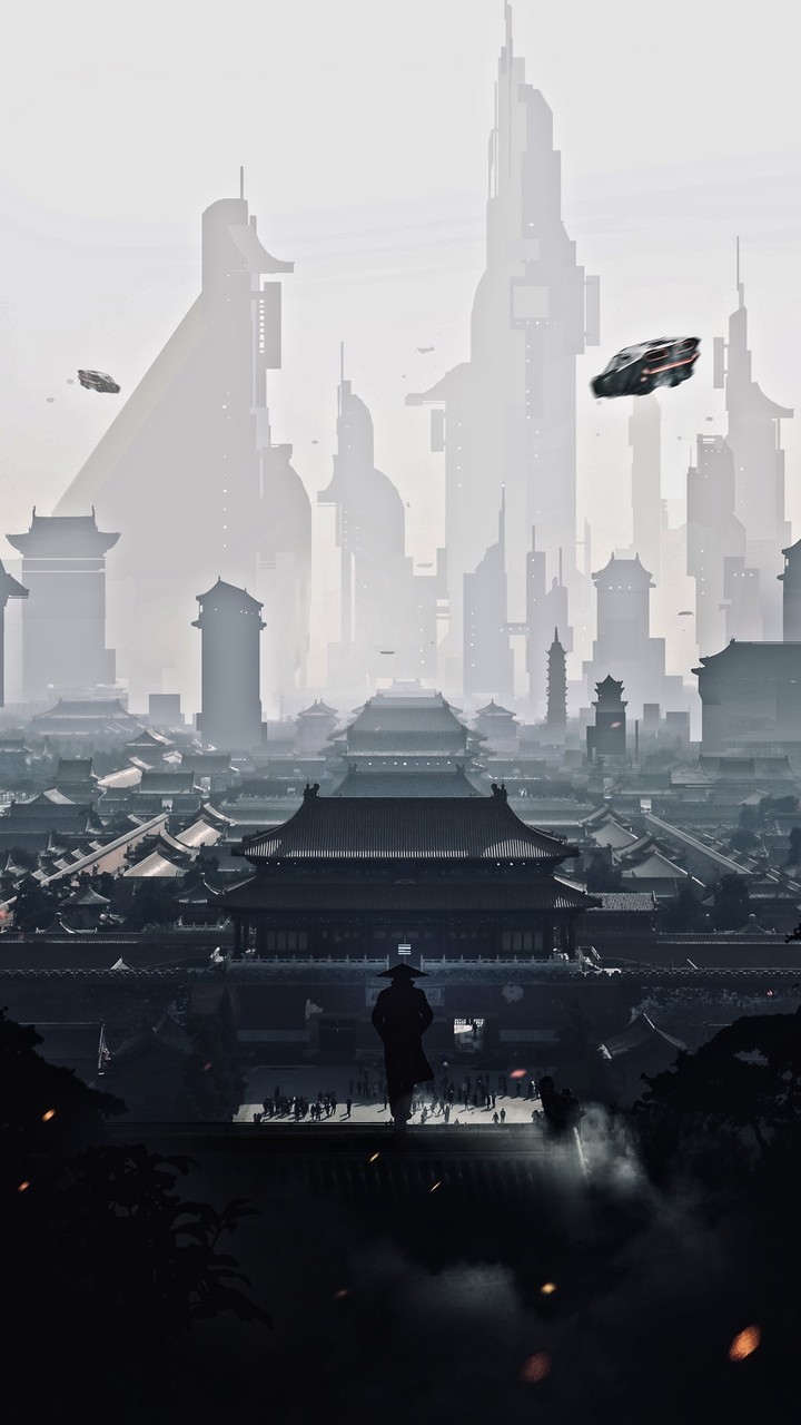 cyberpunk city
