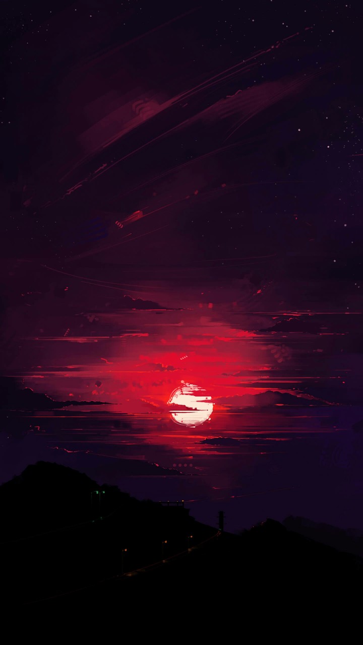 red sun