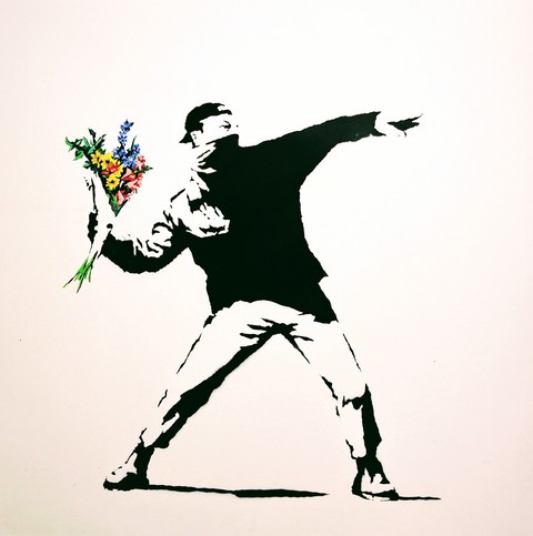 Flower thrower - Banksy