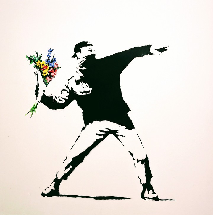 Flower thrower - Banksy