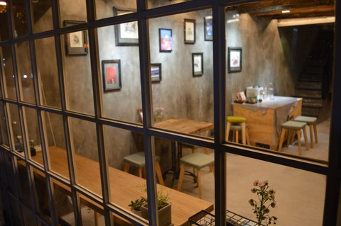 a quiet cafe in shanghai