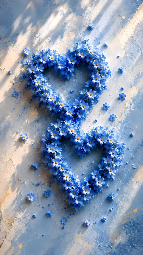 Floral heart wallpaper