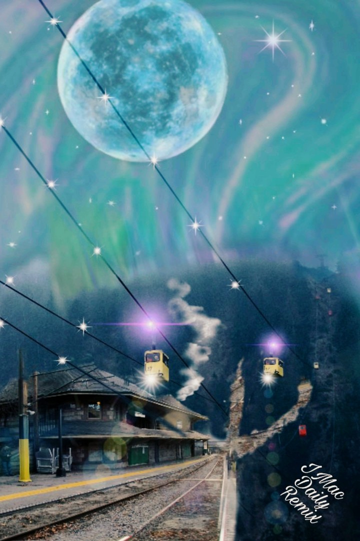 Ride through fantasy mountain