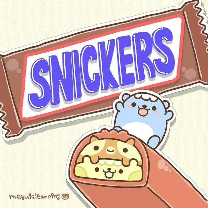 barra de chocolate snickers