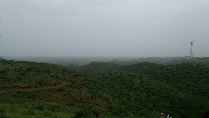 Hills and Windmill