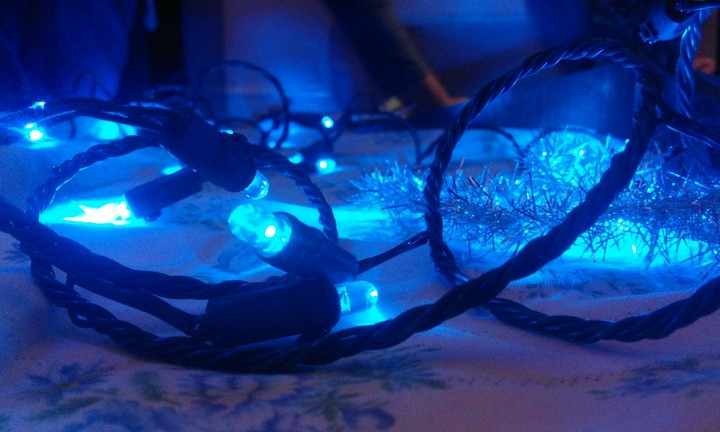 blue lights