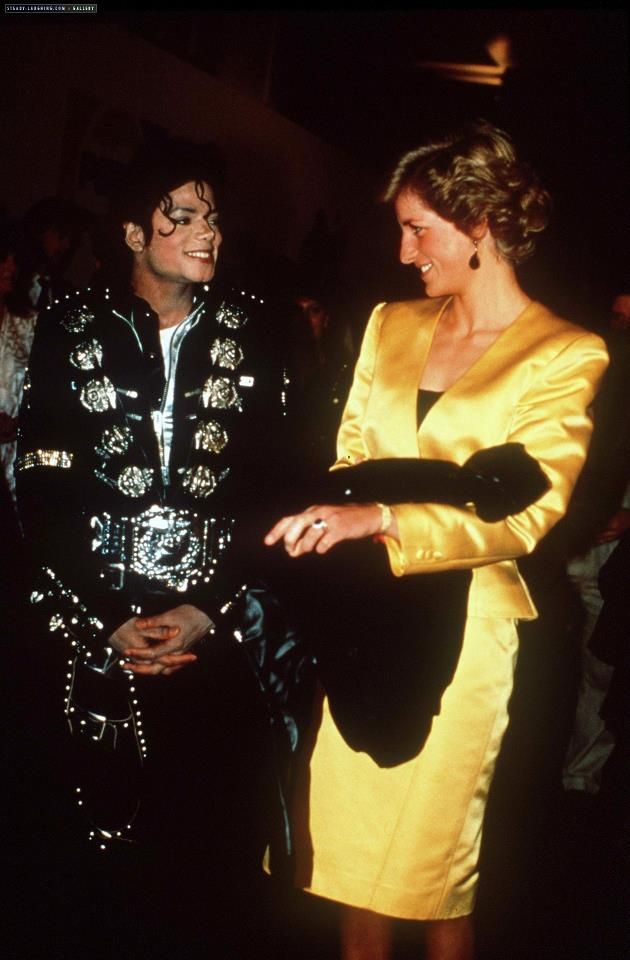 Michael Jackson with Lady Diana.