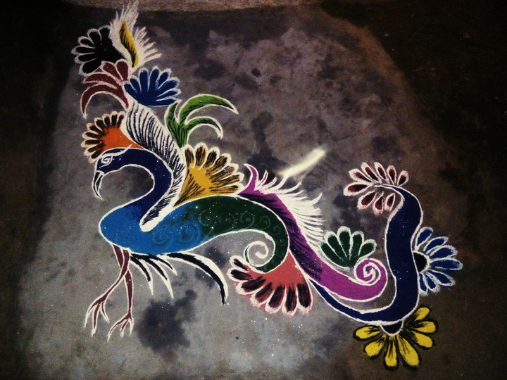 Rangoli Made by Me. .