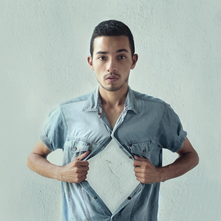 man open  shirt