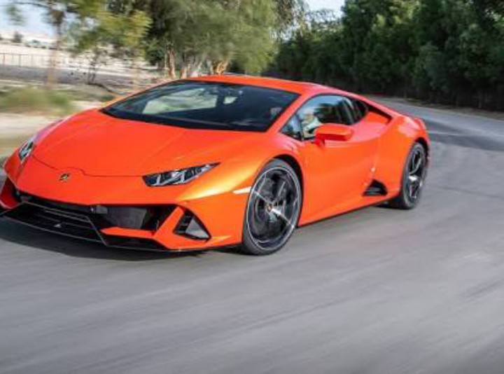 orange lamborghini
