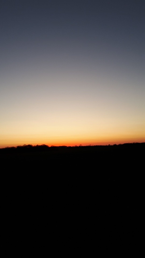 Coucher de soleil à la campagne