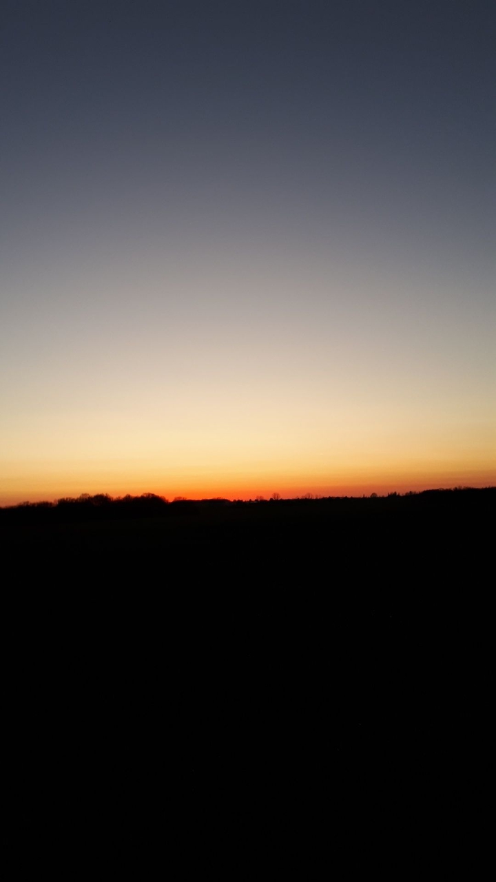 Coucher de soleil à la campagne