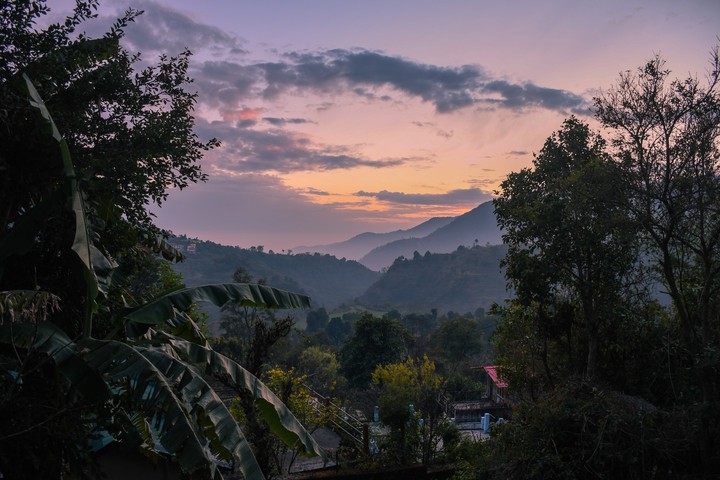 In the lap of nature