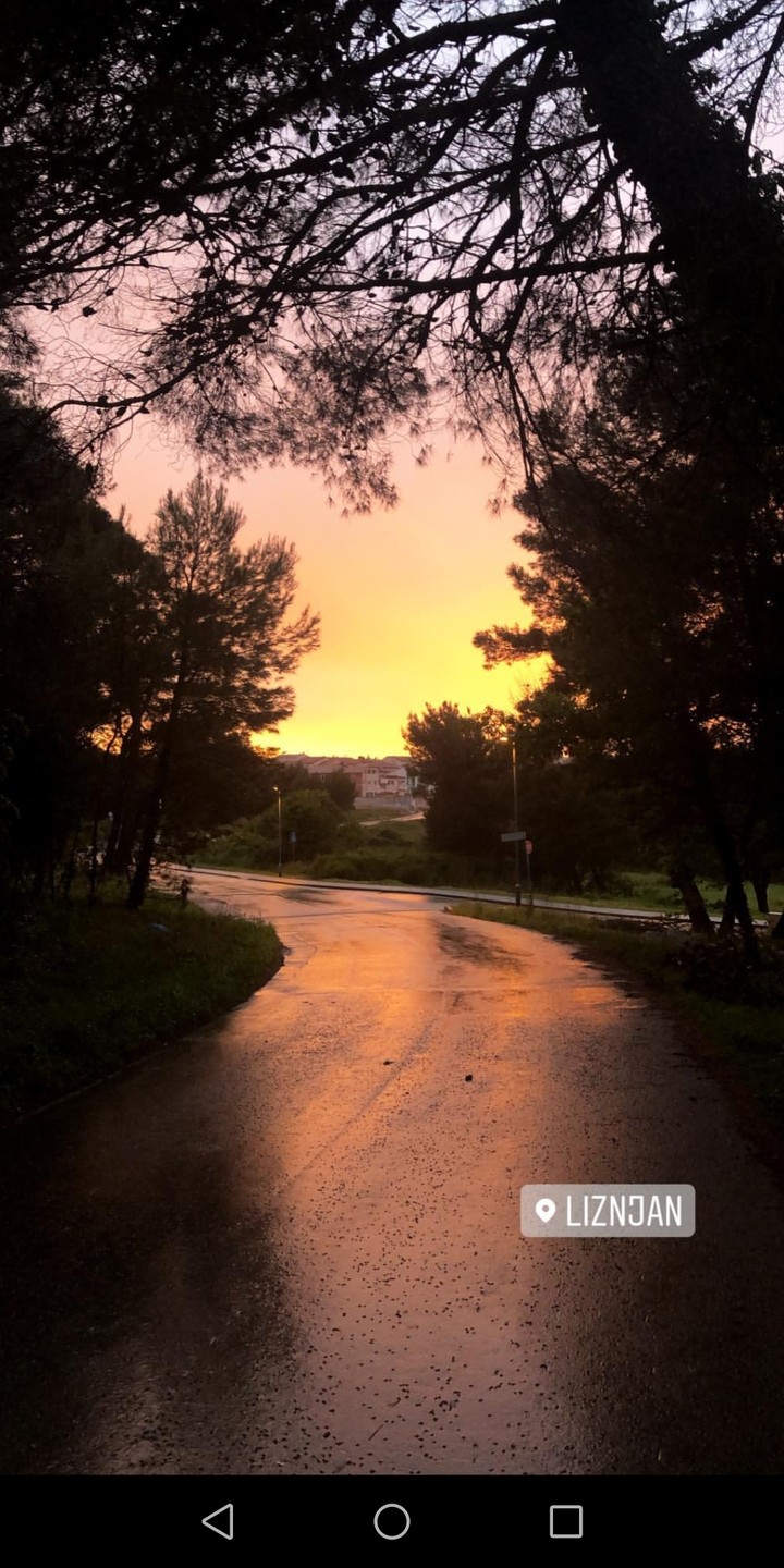 sunset over my hometown