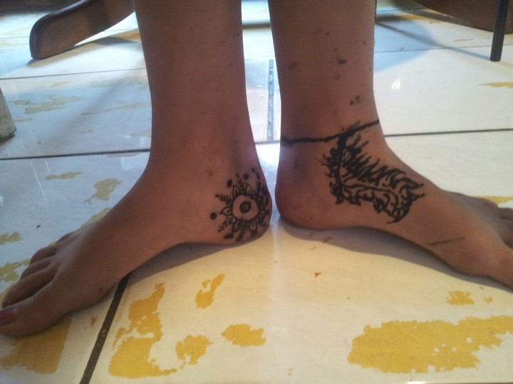 Henna am Fuß