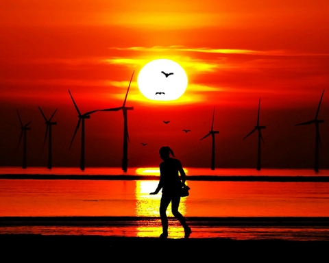 sunsetaaa, afterglowcc桌布