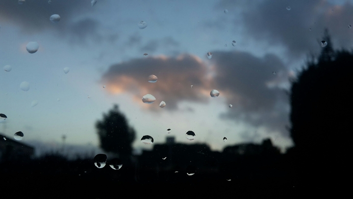 After raining