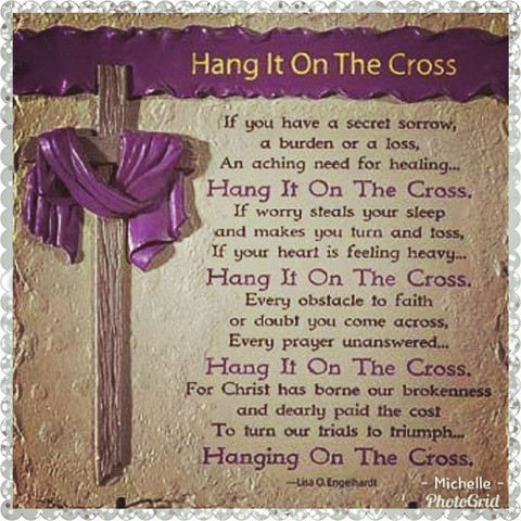 hang it on the cross