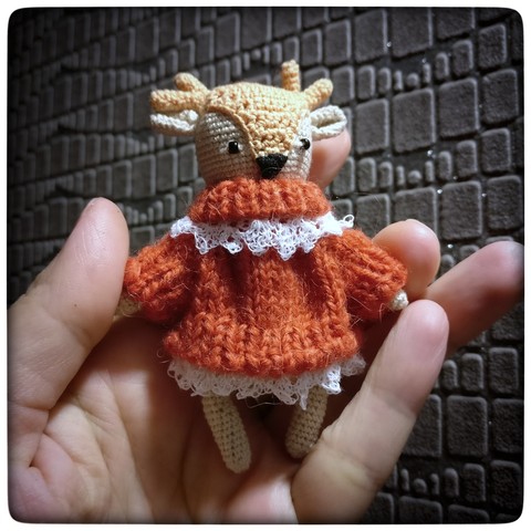 #оле́нька #вязанаяигрушка #амигурулька