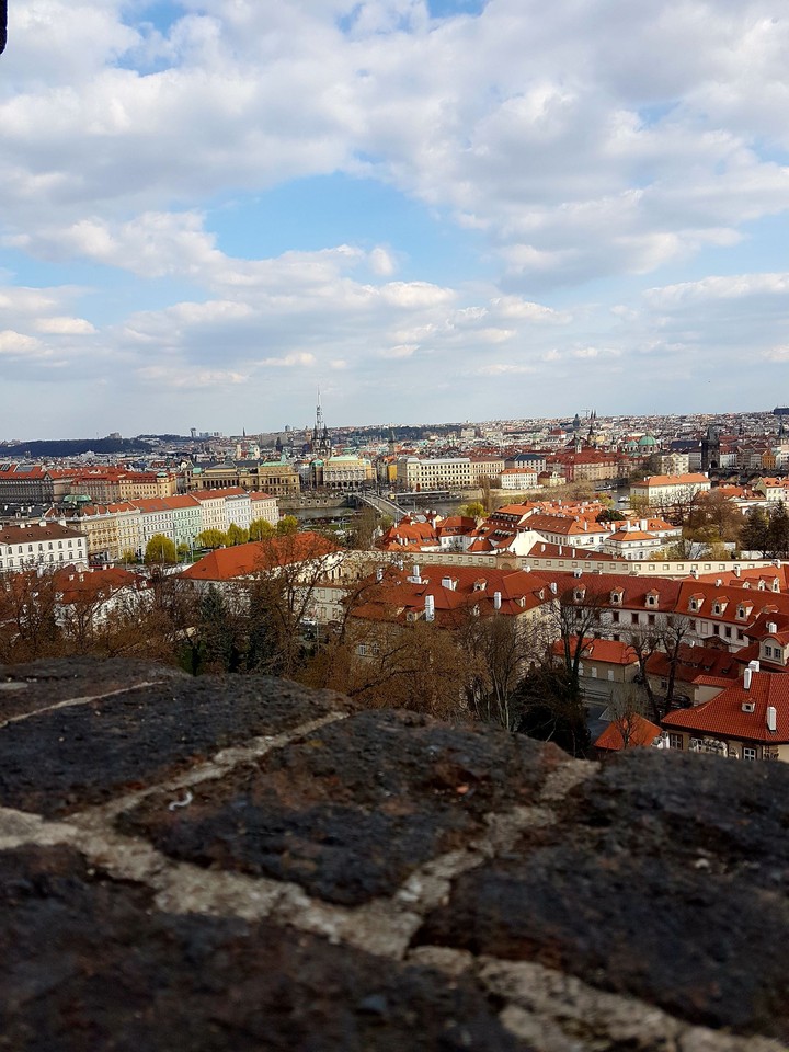 Above the roofs of Prague