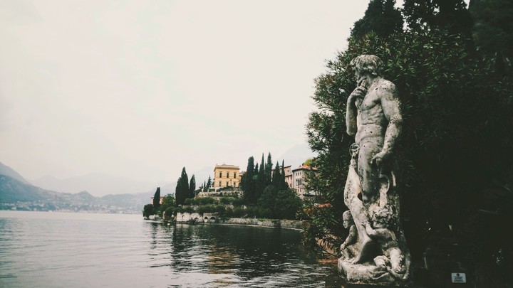 Lake statue