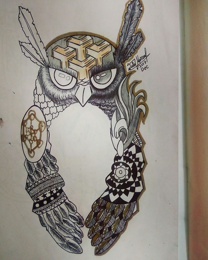 Owl In Graffiti