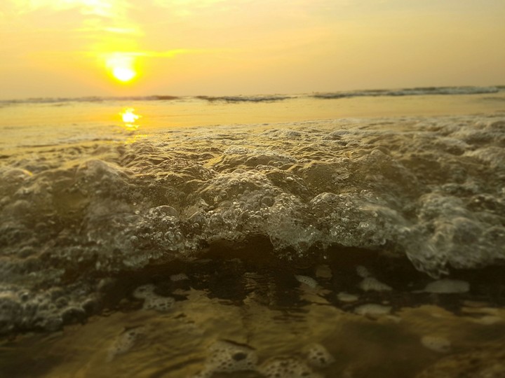 sunset in beach