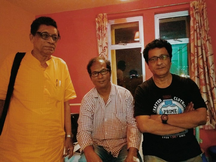 With Chandan Sen and Salil Chatterjee.